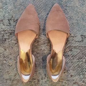 Michael Kors tan flats